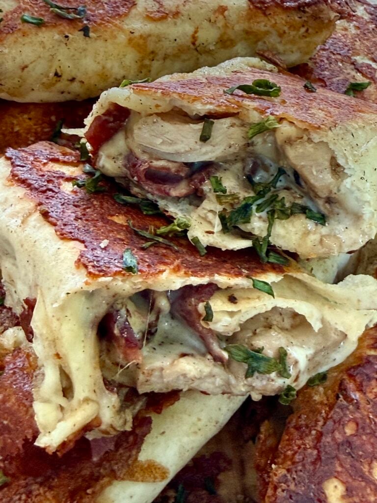 Blackstone Cheesy Chicken Bacon Ranch Wraps