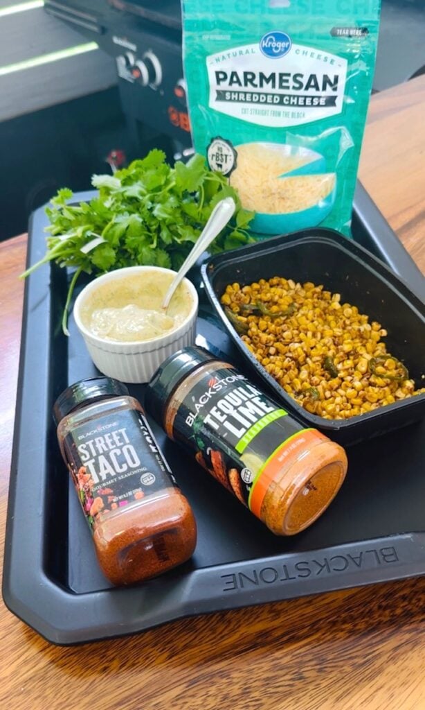 ingredients on a tray