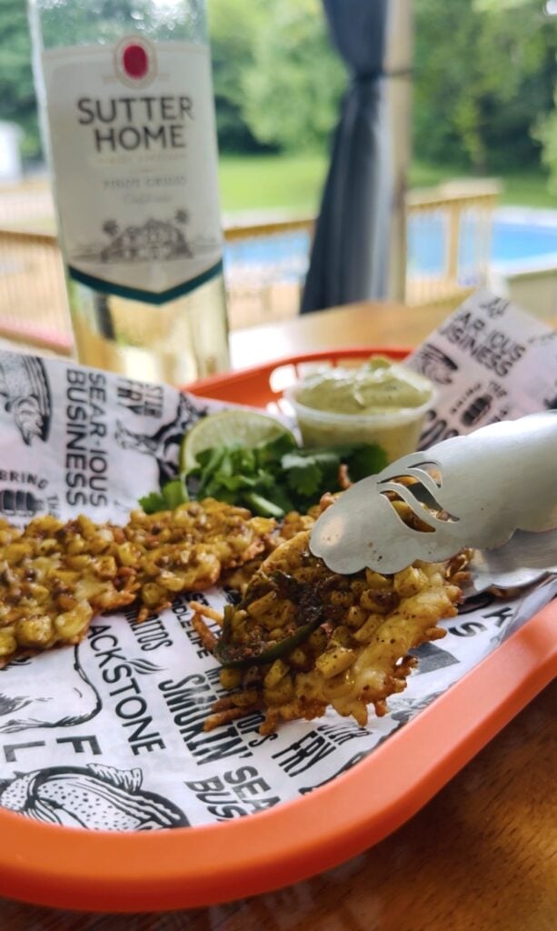 Blackstone Cheesy Street Corn Bites