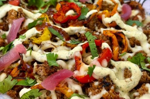 Blackstone Taco Loaded Sweet Potato Nachos