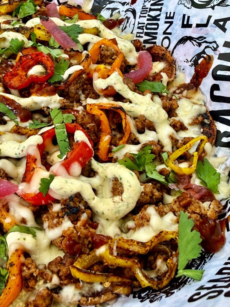 Blackstone Taco Loaded Sweet Potato Nachos