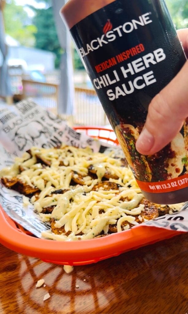 Blackstone Taco Loaded Sweet Potato Nachos