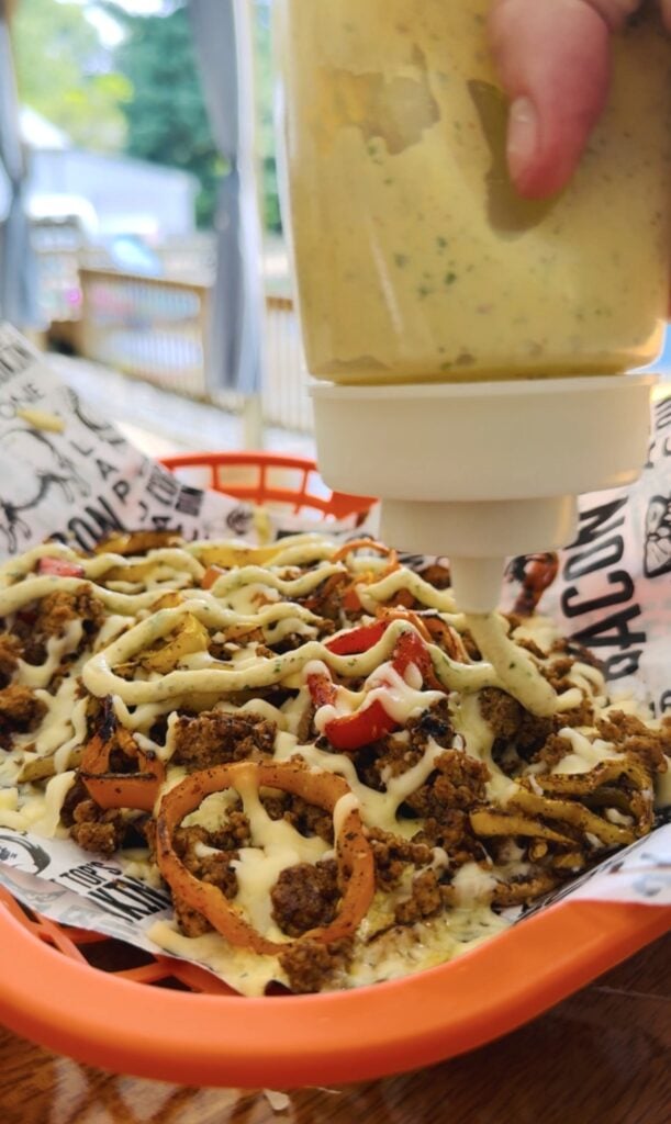 Blackstone Taco Loaded Sweet Potato Nachos