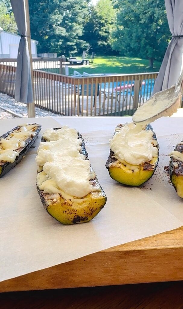 Blackstone Caprese Stuffed Zucchini