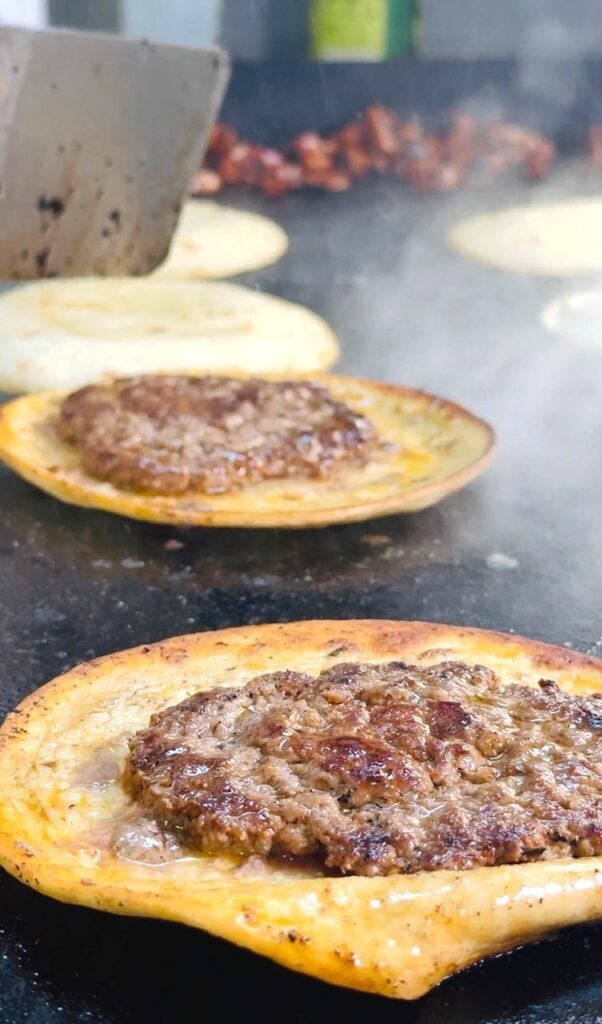 Blackstone Chili Dog Smashed Tacos