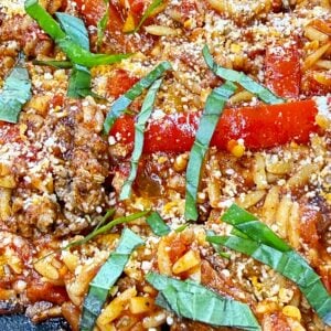 Blackstone Italian Orzo and Peppers