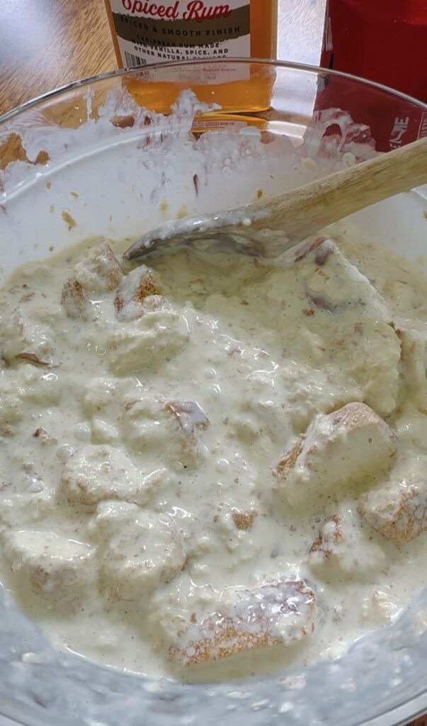 bread pudding batter