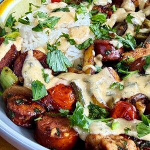 Blackstone Gumbo Stir Fry with Cajun Cream