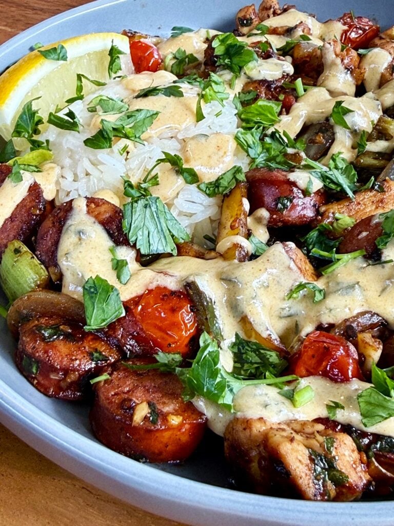 Blackstone Gumbo Stir Fry with Cajun Cream