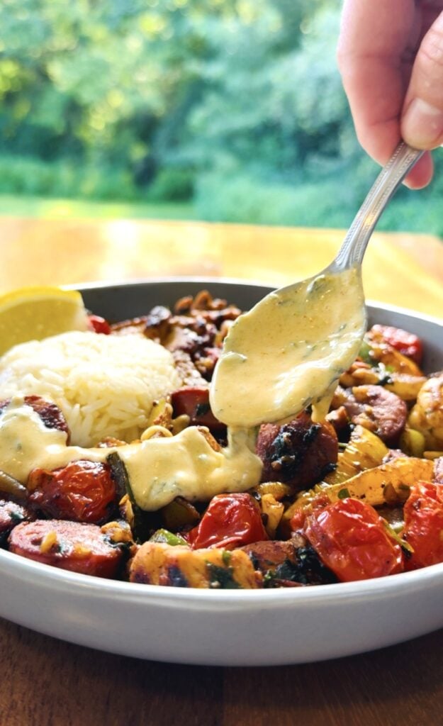 Blackstone Gumbo Stir Fry with Cajun Cream