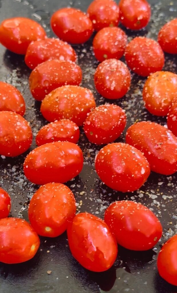 tomatoes on the griddle