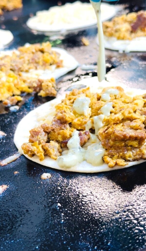 Blackstone Chorizo Breakfast Quesadillas