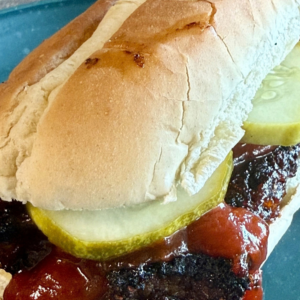 Blackstone Pork Belly McRib Sandwich