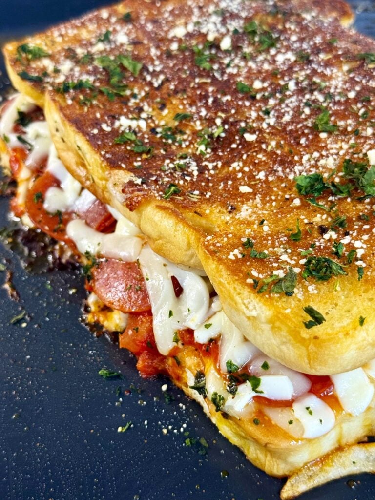 Blackstone Pizza Grilled Cheese Sliders
