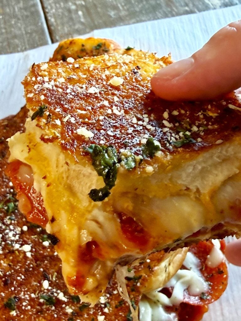 Blackstone Pizza Grilled Cheese Sliders