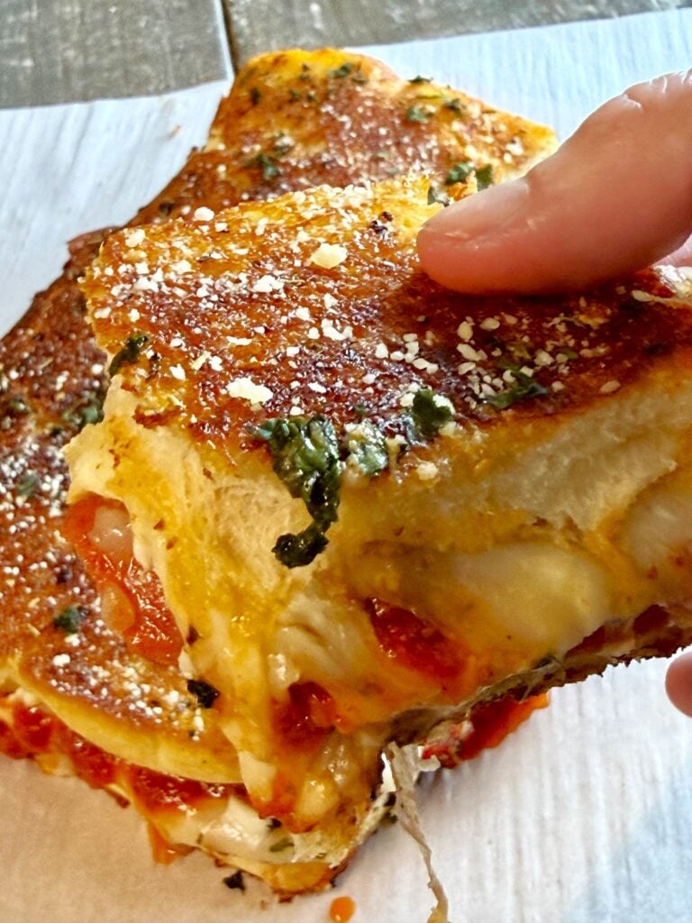 Blackstone Pizza Grilled Cheese Sliders