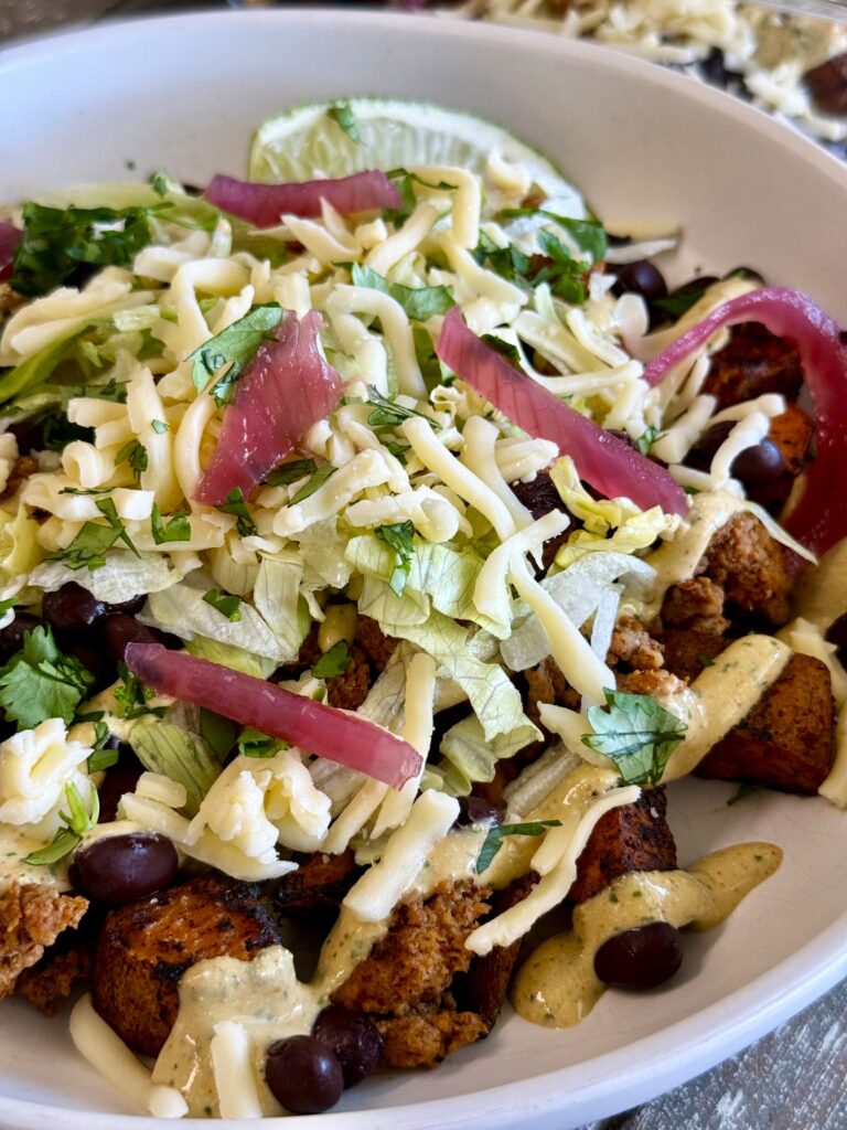 Blackstone Turkey Taco Protein Bowls