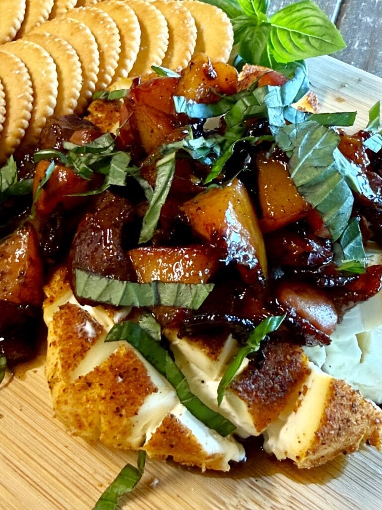 Smoked Peach Bacon Cream Cheese