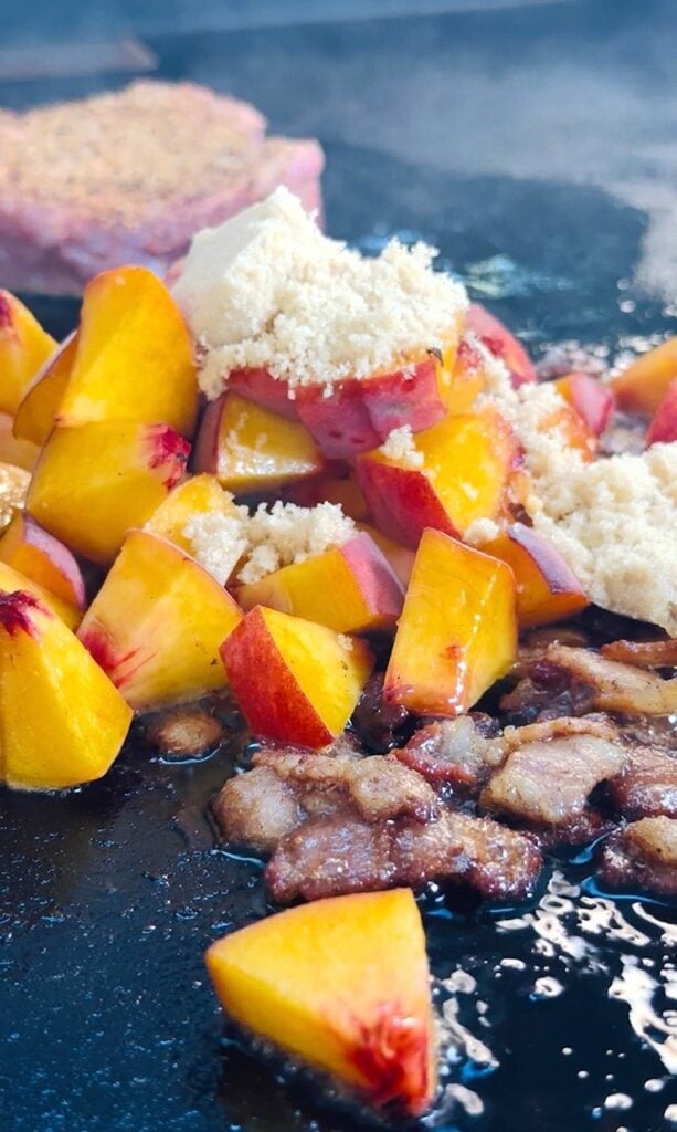Smoked Peach Bacon Cream Cheese