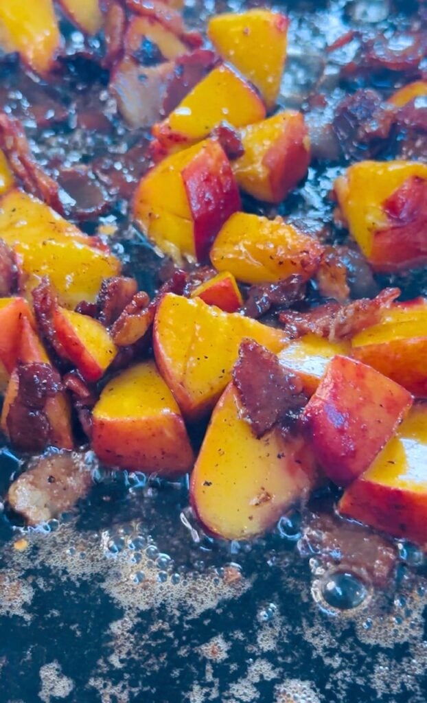 Smoked Peach Bacon Cream Cheese