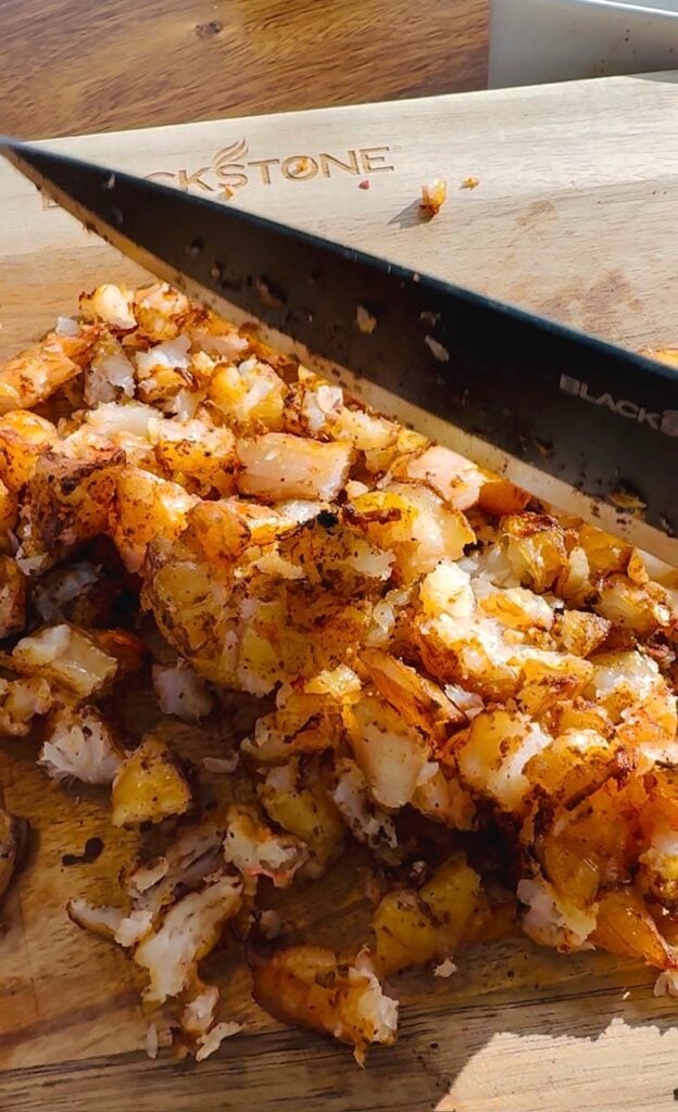 chopped shrimp