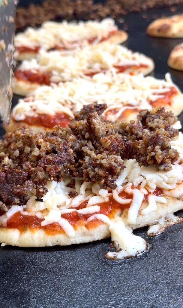 Blackstone Hot Honey Goetta Flatbreads