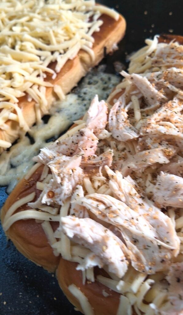 Blackstone Pickle Chicken Grilled Cheese Sliders