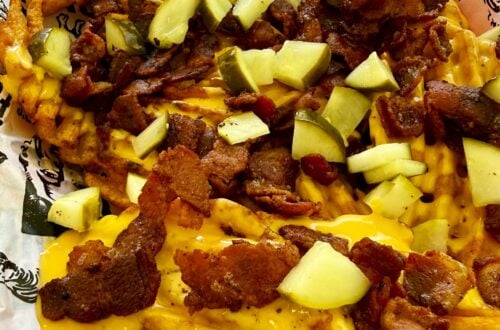 Blackstone Cheesy Bacon Pickle Fries