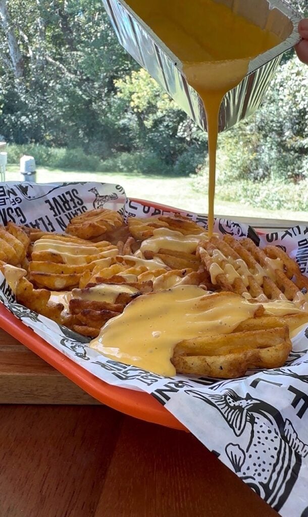 Blackstone Cheesy Bacon Pickle Fries