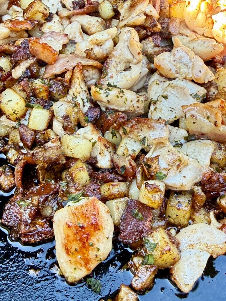 Blackstone Chicken Bacon Ranch Potatoes