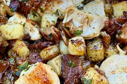 Blackstone Chicken Bacon Ranch Potatoes