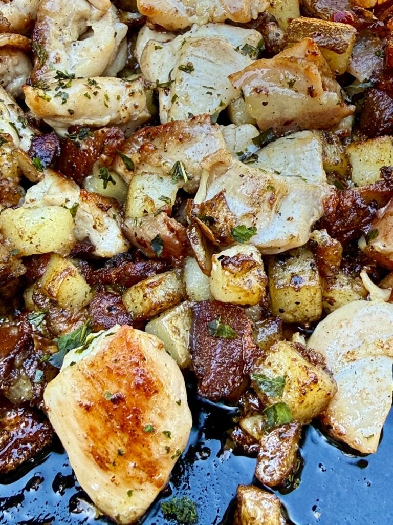 Blackstone Chicken Bacon Ranch Potatoes