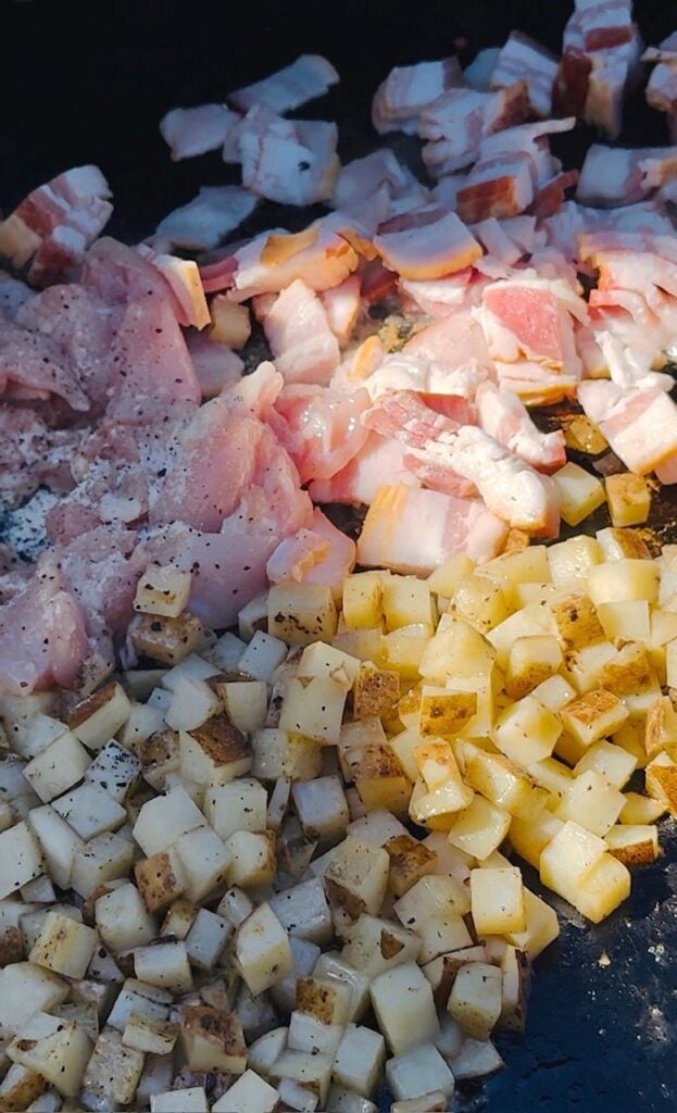 Blackstone Chicken Bacon Ranch Potatoes