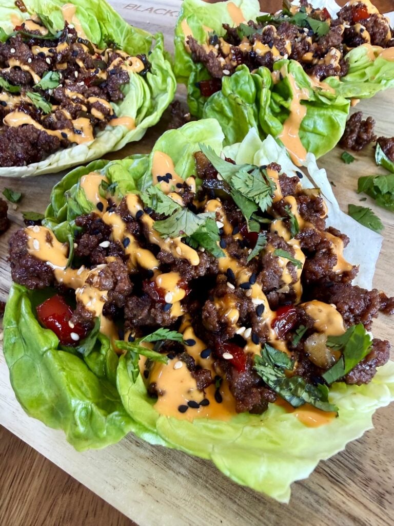 Blackstone Chili Sesame Lettuce Wraps