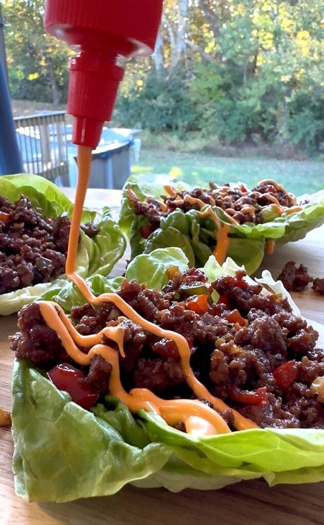 Blackstone Chili Sesame Lettuce Wraps